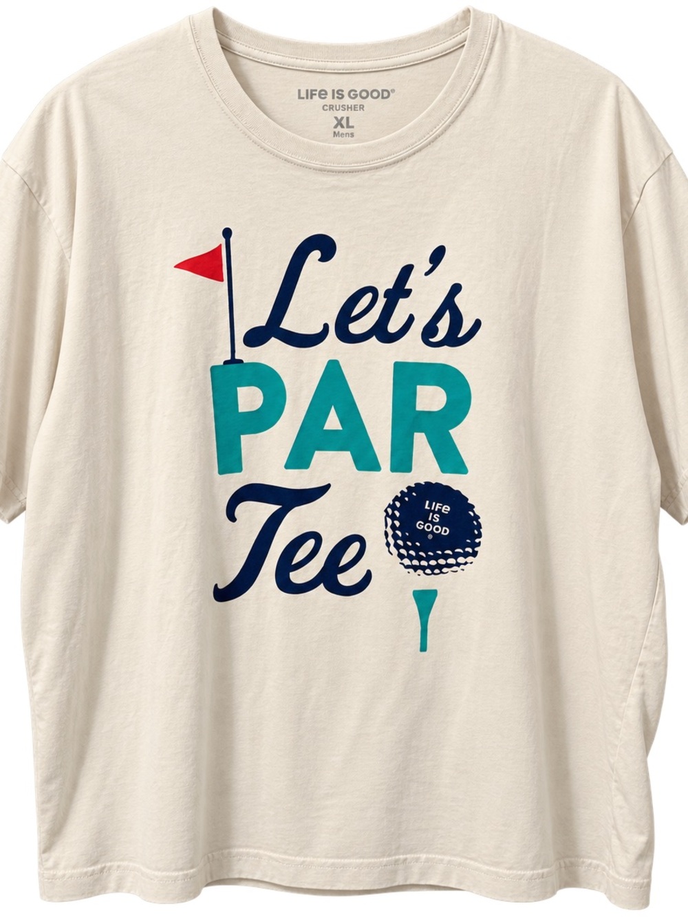 Life is Good XL Let’s Par Tee Golf Graphic Tee Golfcore